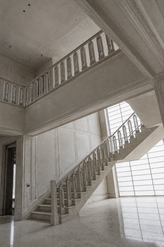 Staircase before painting